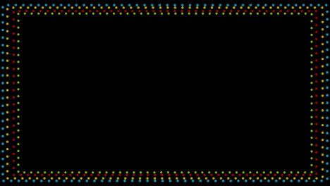 rectangle-Dotted-And-Dashed-Border-Line-frame-Neon-animation-with-alpha-channel.